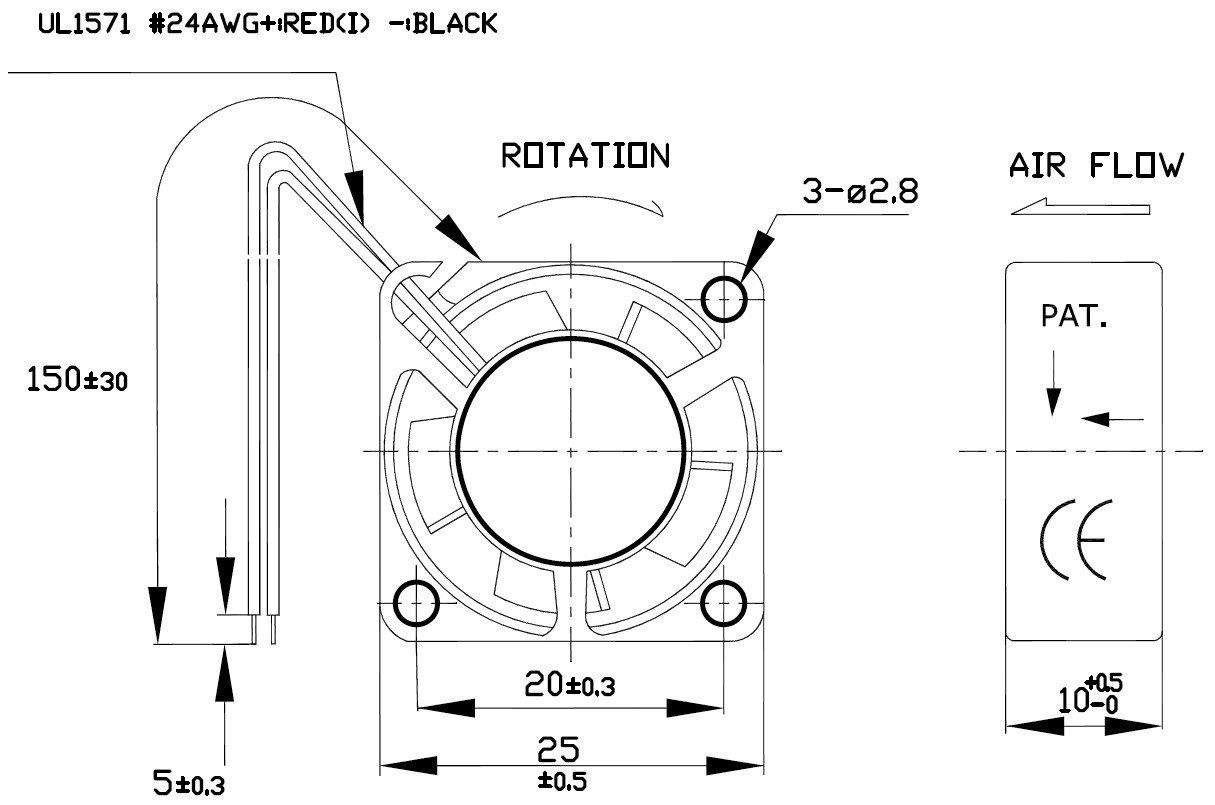 מאוורר לאלקטרוניקה מולטיקומפ MULTICOMP 12VDC FAN MC36305